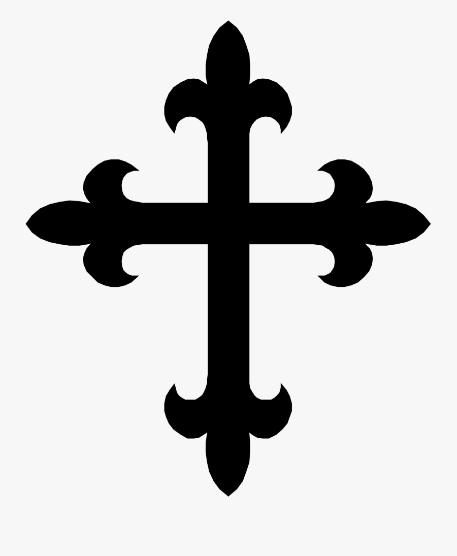 Cross Black White Wooden Clip Art Free Clipart Images - Crusader Cross Black And White, Transparent Clipart