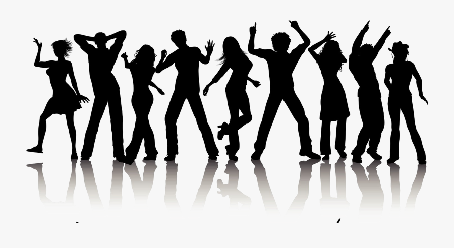Dance Party Png - People Partying Silhouette Png, Transparent Clipart