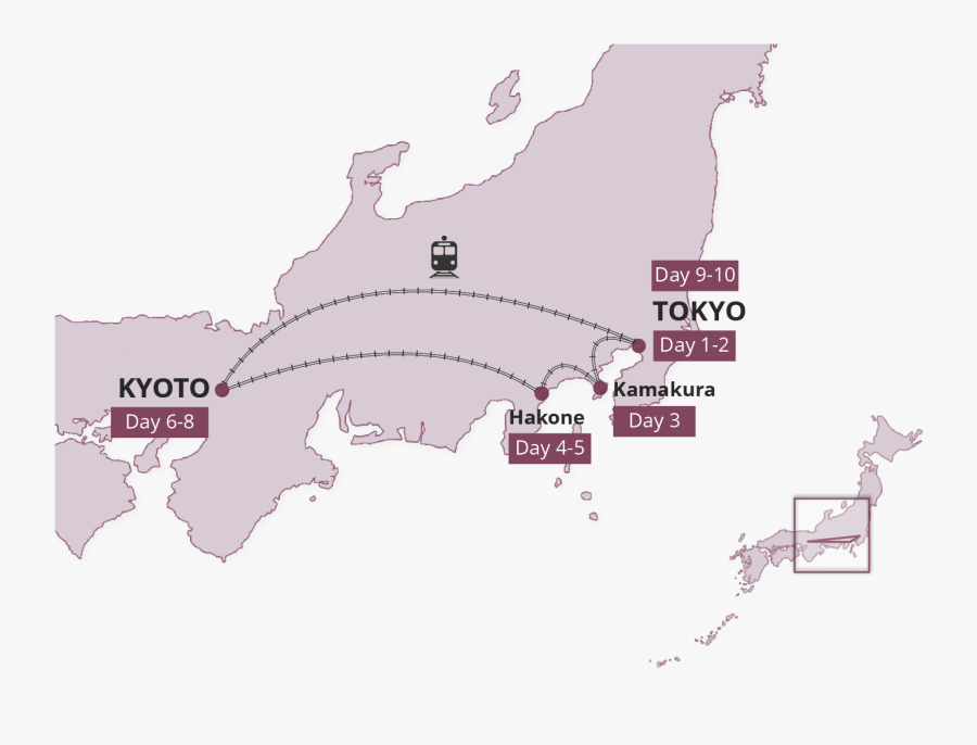 Map For Tokaido Trail - Tokaido Trail, Transparent Clipart