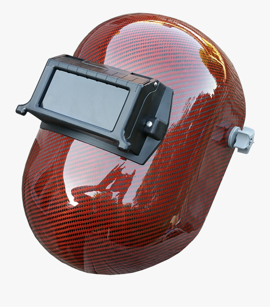 Carbon Fiber Hard Hat Welding Hood, Transparent Clipart