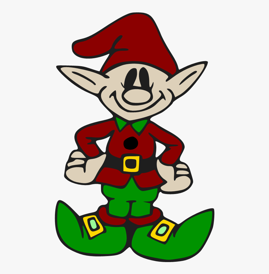 Beanie"s Tag You"re It - Christmas Elf Pictures To Colour, Transparent Clipart