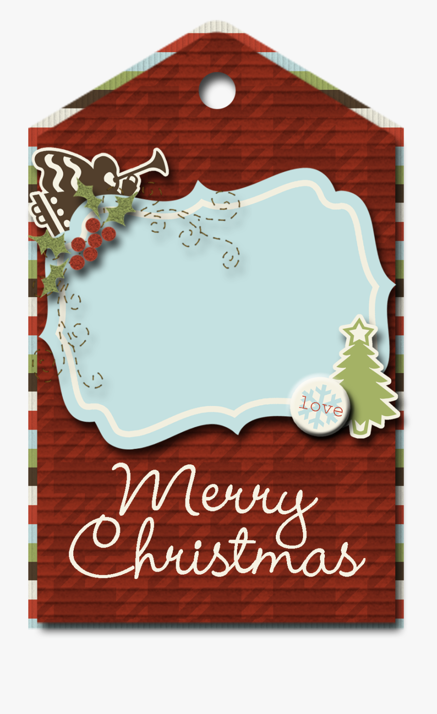Christmas Tag Png - Christmas Tag Templates Png, Transparent Clipart