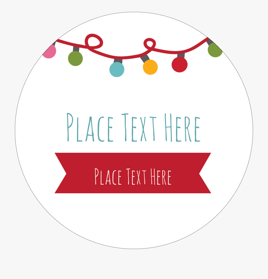 Transparent Christmas Clipart For Labels - Circle, Transparent Clipart