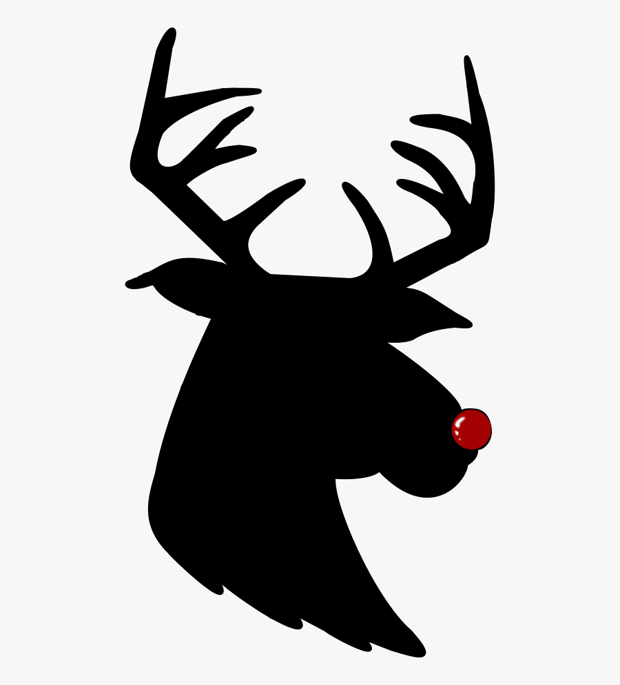 Rudolph Gift Tags For Christmas - Elk, Transparent Clipart