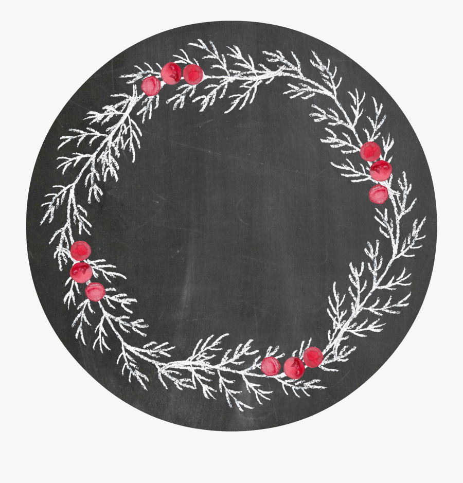 Plain Round Chalkboard Christmas Tag - Tag Chalkboard Png, Transparent Clipart
