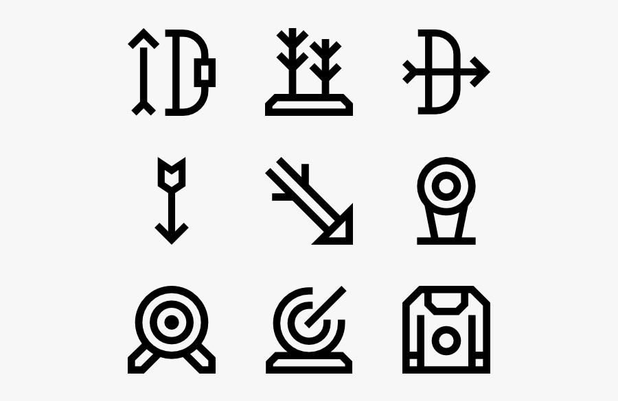 Archery - Archery Icon Png Free, Transparent Clipart