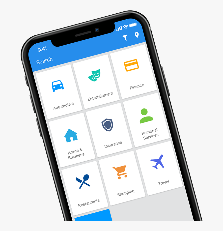 Auto Club App On An Iphone - Smartphone, Transparent Clipart