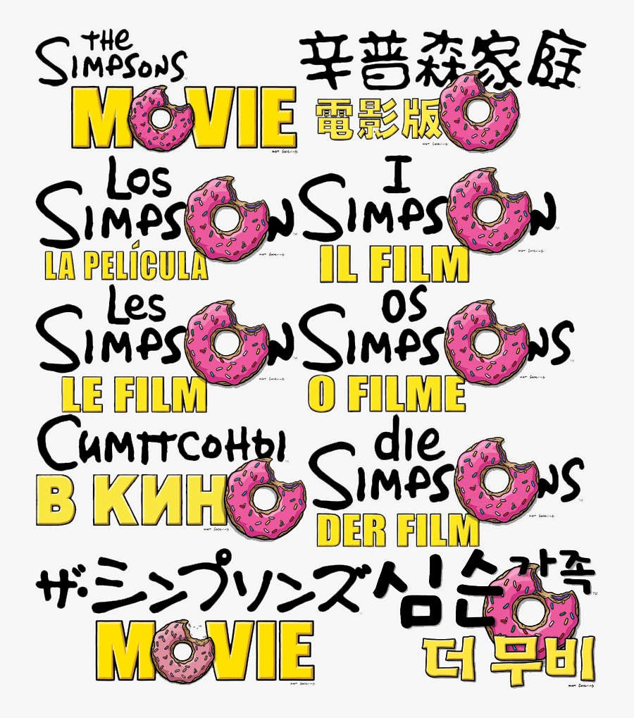 Movie Logos - Simpsons, Transparent Clipart