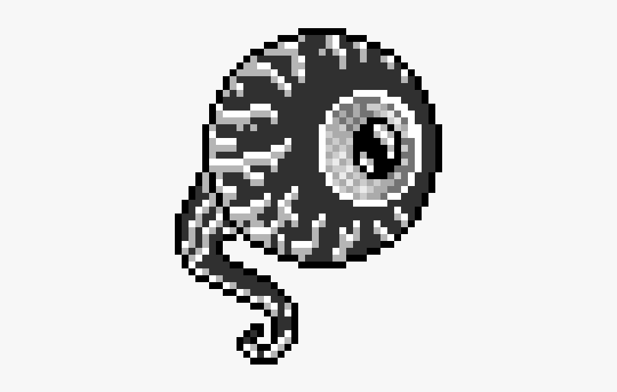 Black And White Eye Pixel, Transparent Clipart