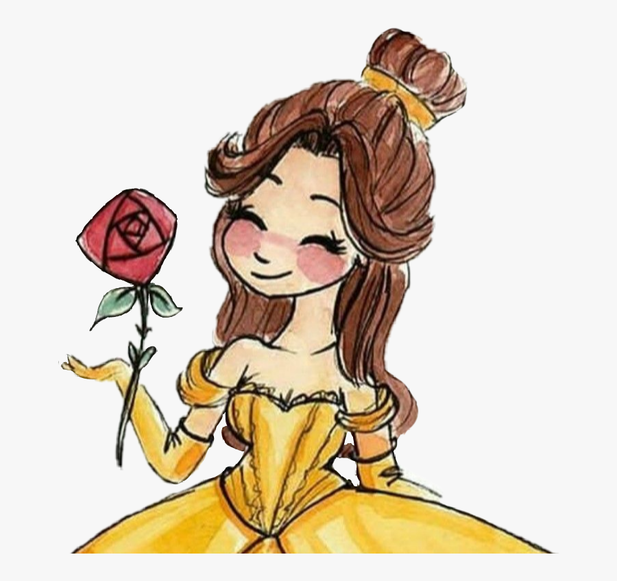 #disney #waltdisney #disneyprincess #belle #beauty - Disney Princess Cartoon, Transparent Clipart