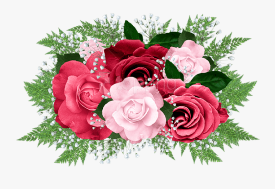 Bouquet Of Roses Png - Pink Rose Bouquet Png, Transparent Clipart