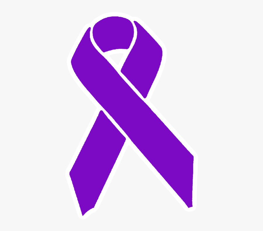Purple Awareness Ribbon, Transparent Clipart
