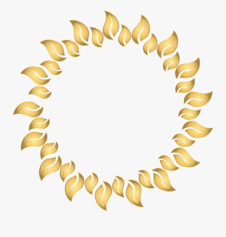 Round Frame Deco Gold Clip Art Png Image - Gold Round Frame Png, Transparent Clipart