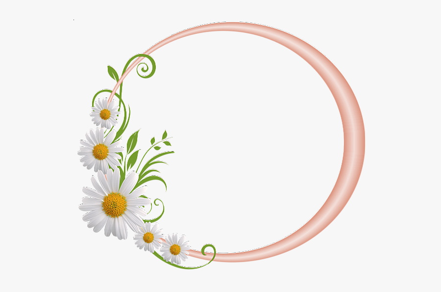 Round Flower Frame Png Clipart , Png Download - Round Flower Frame Png, Transparent Clipart