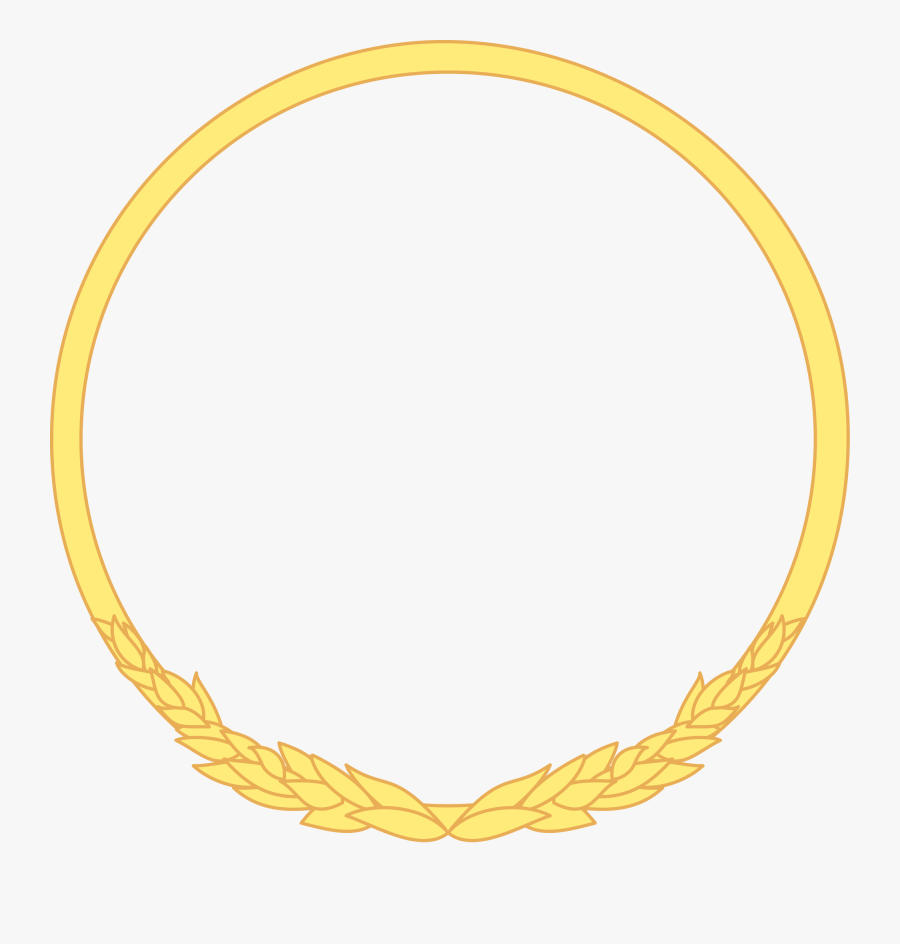 Transparent Yellow Circle Frame, Transparent Clipart