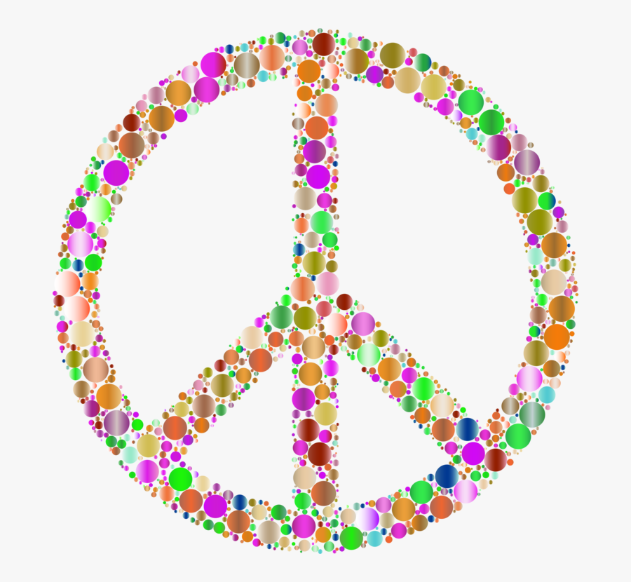 Pink,symmetry,body Jewelry - Peace Sign Black And White, Transparent Clipart