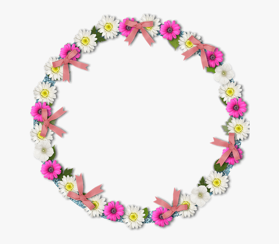 Marco Circular Rosa Png, Transparent Clipart