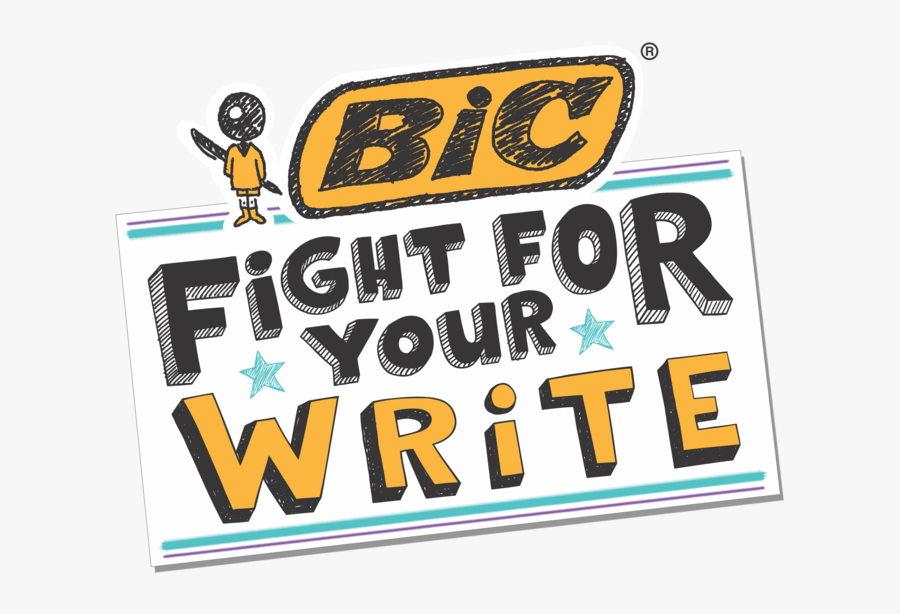 Bic Fight For Your Write Campaign Celebrates Handwriting, Transparent Clipart
