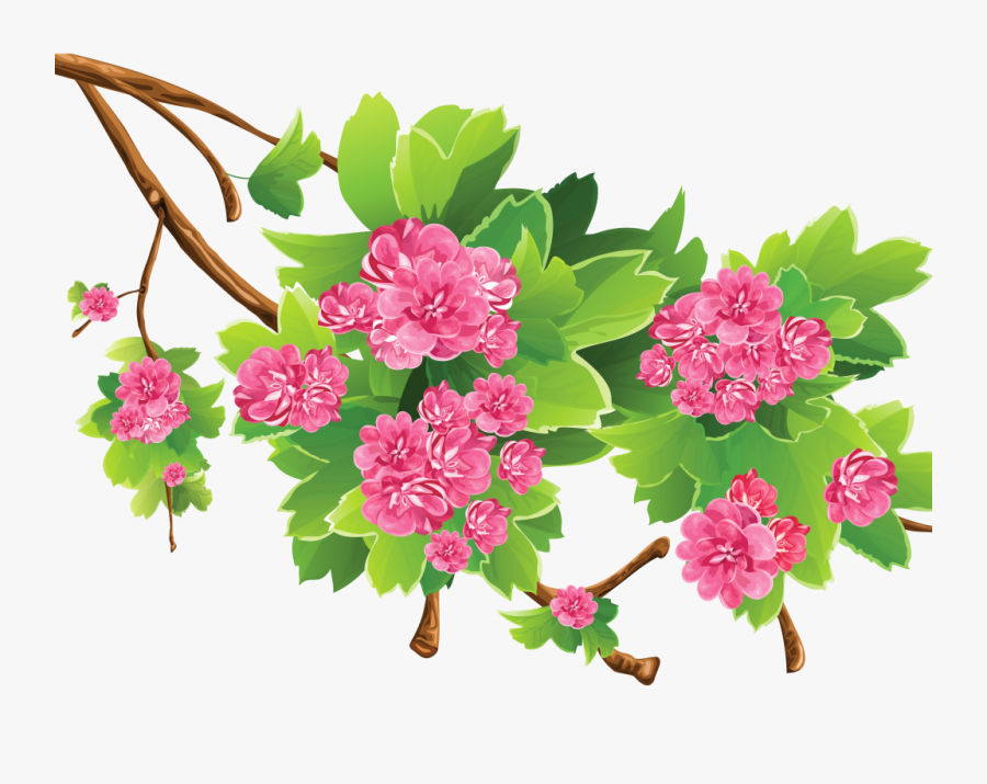 Green Flower Background Png, Transparent Clipart