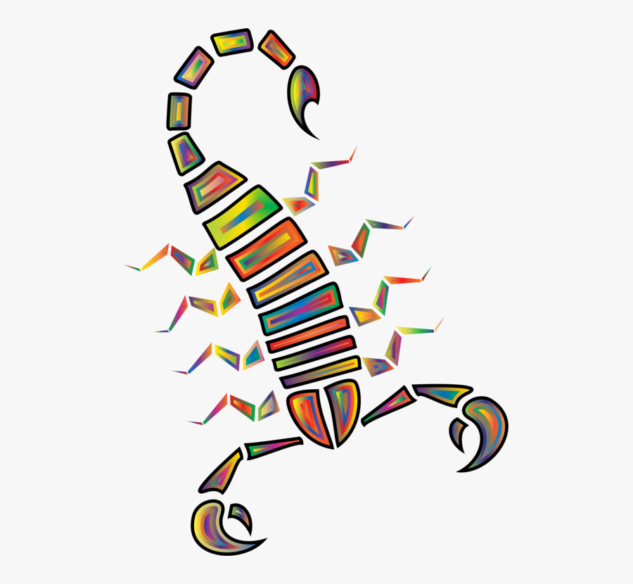 Artwork,line,scorpion - Abstract Scorpion Logo, Transparent Clipart