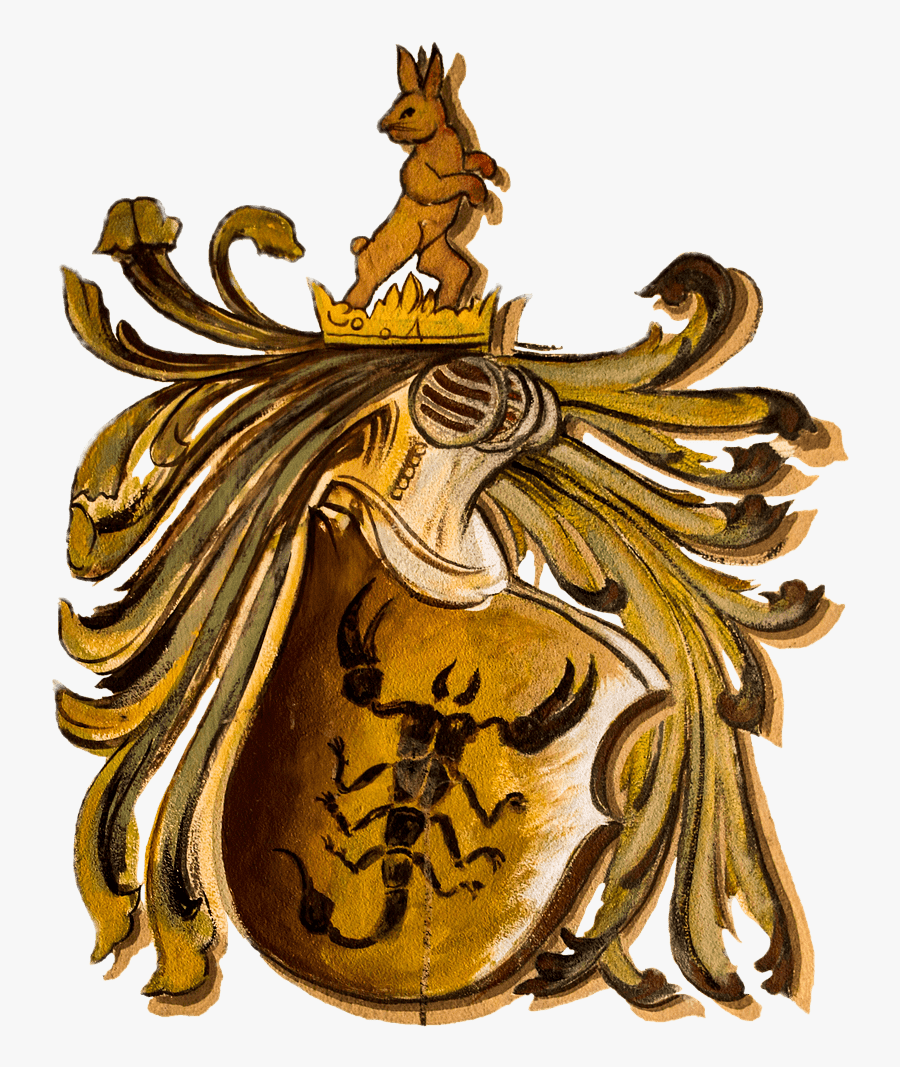 Coat Of Arms Zodiac Sign Scorpio - Scorpio Coat Of Arms, Transparent Clipart