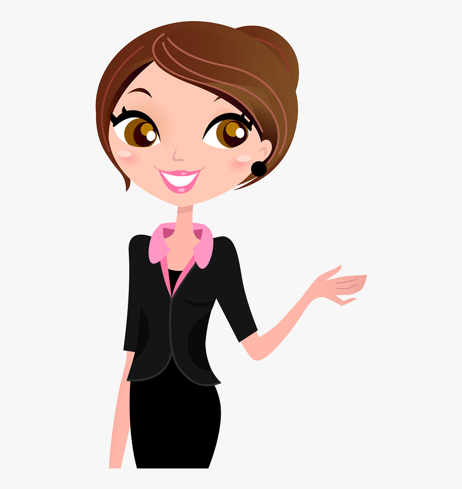 Cartoon Teacher Female, Transparent Clipart