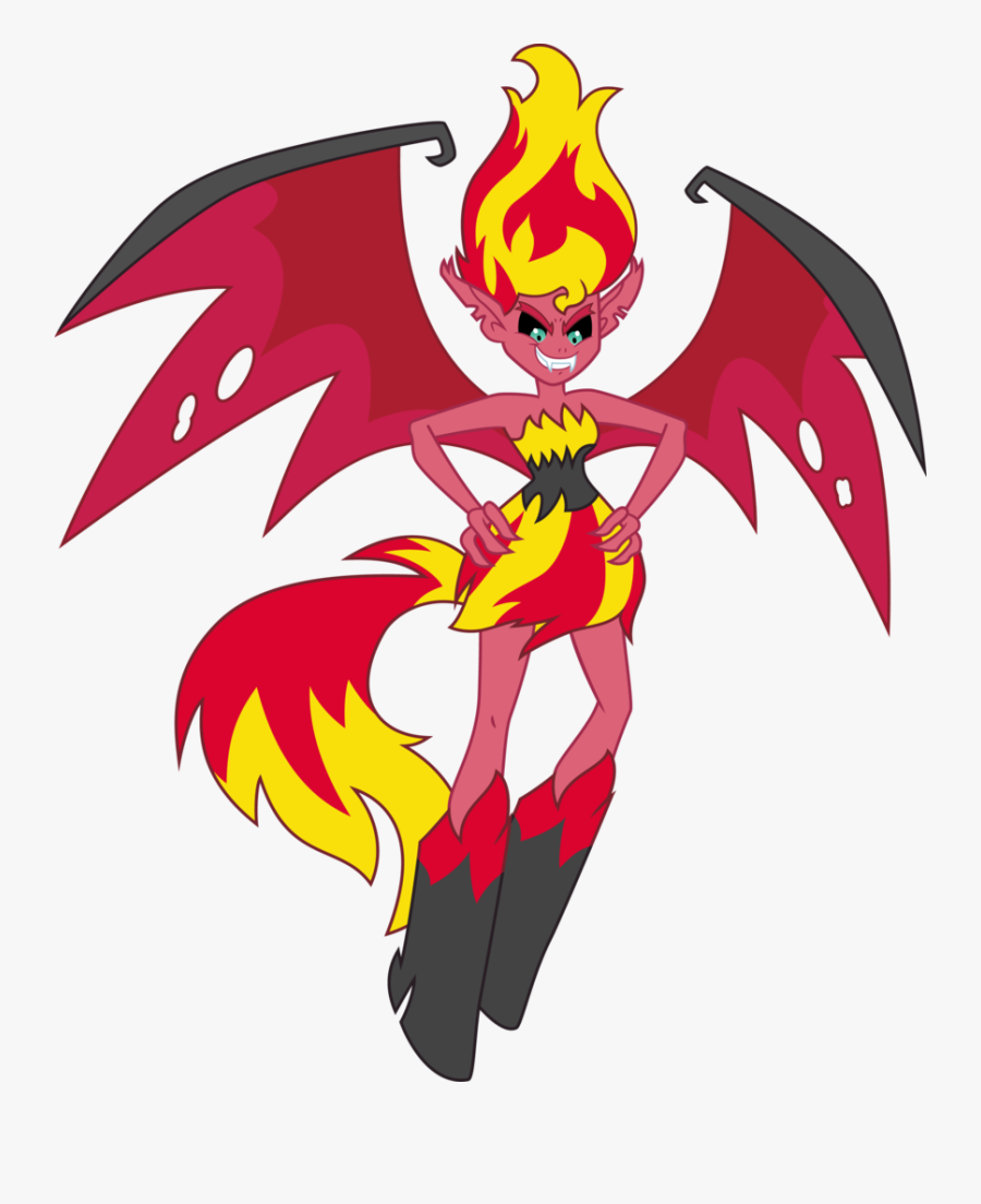 Sunset Shimmer Villains Wiki - Mlp Eg Demon Sunset Shimmer, Transparent Clipart