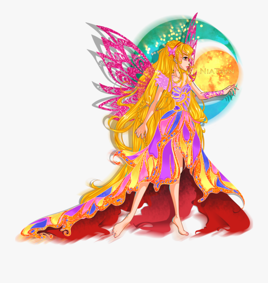 Faerie Drawing Edgy - Winx Club Butterflix Stella, Transparent Clipart
