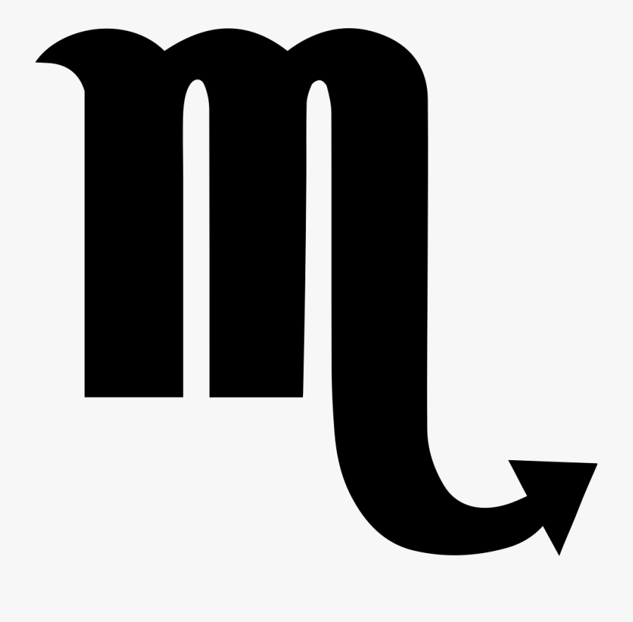 Art,black And White,symbol - Scorpio Logo Transparent, Transparent Clipart