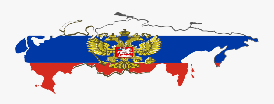 Russia Vector National - Russian Empire Flag Map, Transparent Clipart