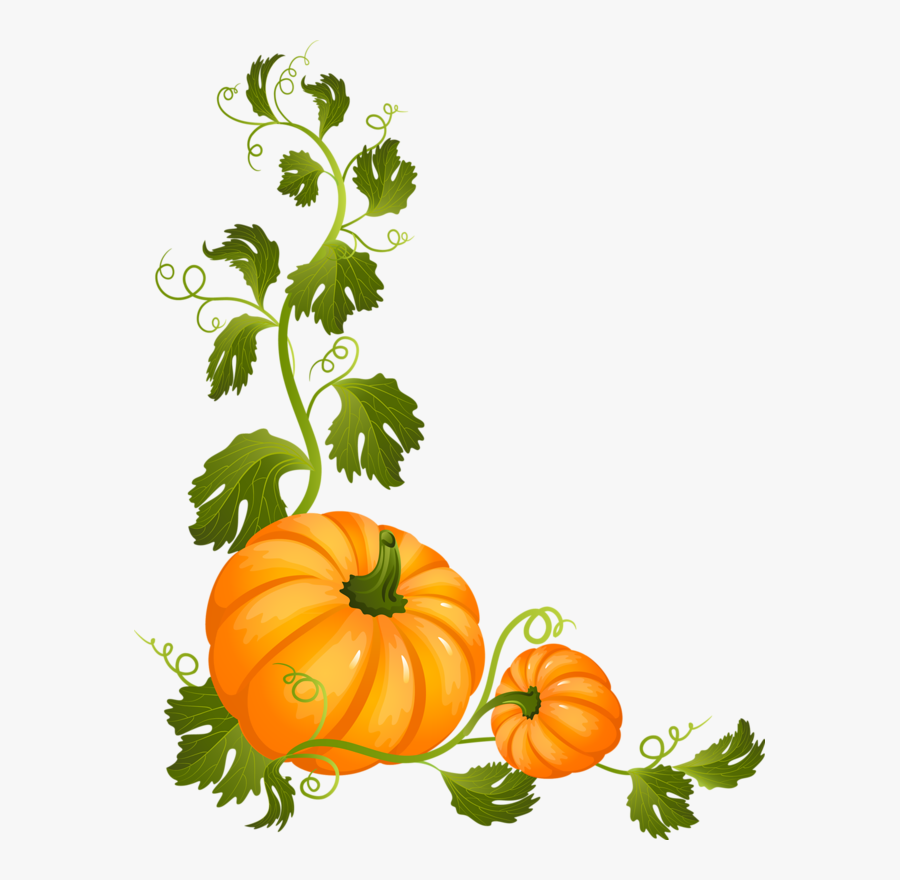 Pin By Mary Rickles On Fall Decor - Pumpkin With Vine, Transparent Clipart