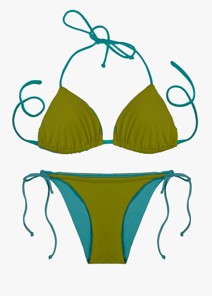 Thaikila Curacao Reversible Triangle Top And Side Tie, Transparent Clipart