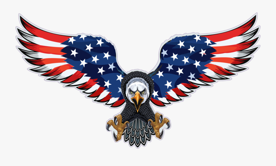 Collectibles Transportation Flying Eagle With Us Flag - American Flag Eagle Vector, Transparent Clipart