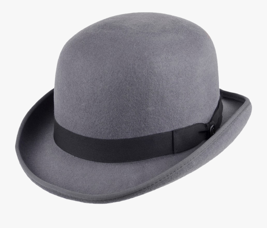 Bowler Hat Png Free Download - Grey Bowler Hats, Transparent Clipart