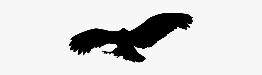 Flying Eagle Vector Silhouette - Owl Flying Clipart Silhouette Png, Transparent Clipart
