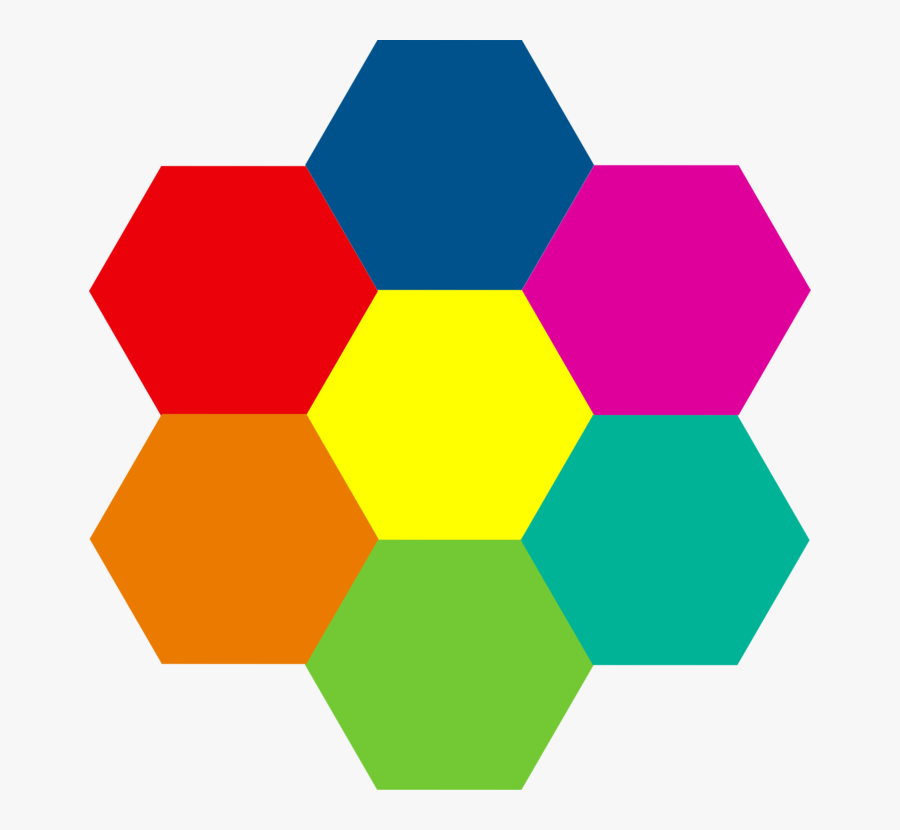 Angle,symmetry,area - Flower With Hexagonal Shape, Transparent Clipart