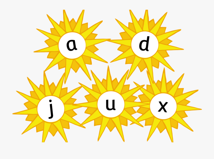 Summer Sun Alphabet - Circle, Transparent Clipart