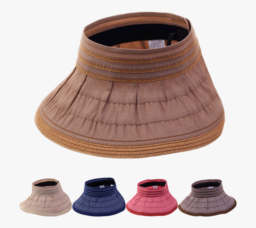Send Korea Summer Sun Protection Sun Visor Woven Soft - Leather, Transparent Clipart