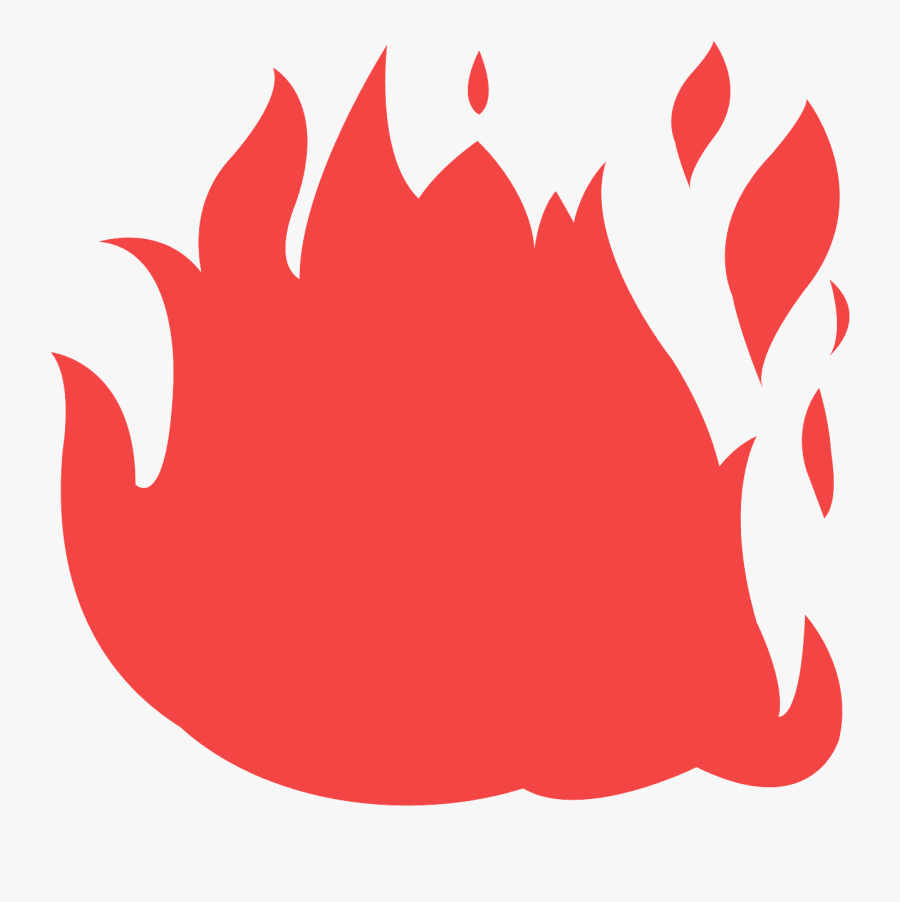 Silueta Fuego Vector, Transparent Clipart