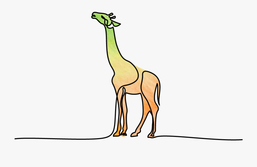 Jill Malone Footer - Giraffe, Transparent Clipart
