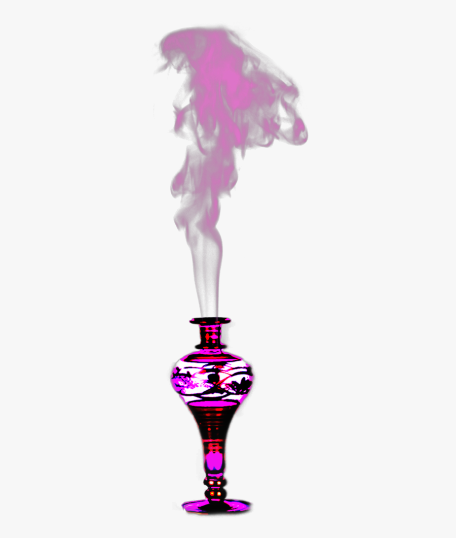 Transparent Genie Bottle Png - Jeannie's Bottle With Smoke, Transparent Clipart