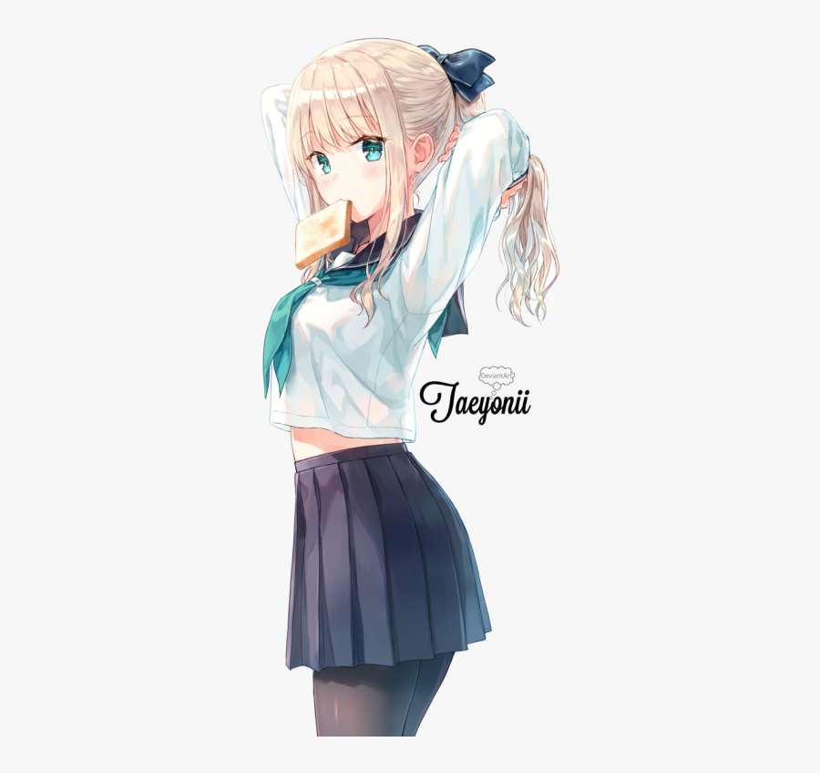 Anime Girl Png Png Images - Anime School Girl Hot, Transparent Clipart