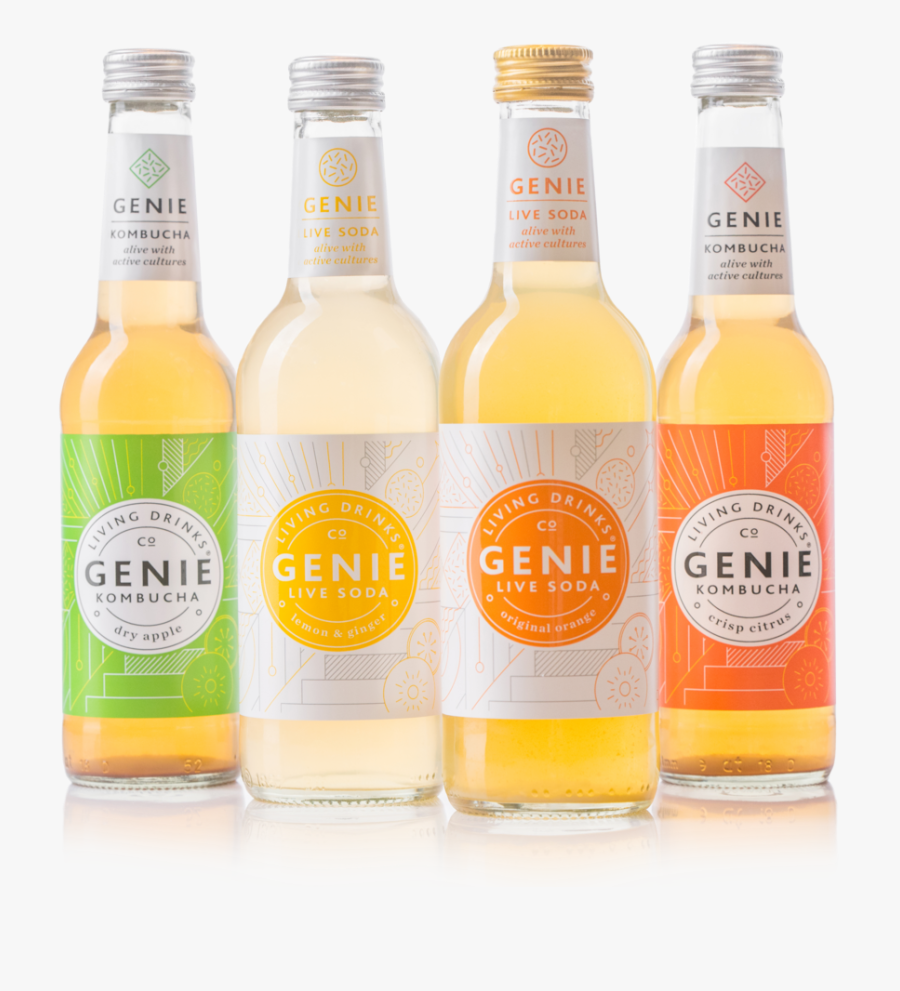 Genie Kombucha, Transparent Clipart