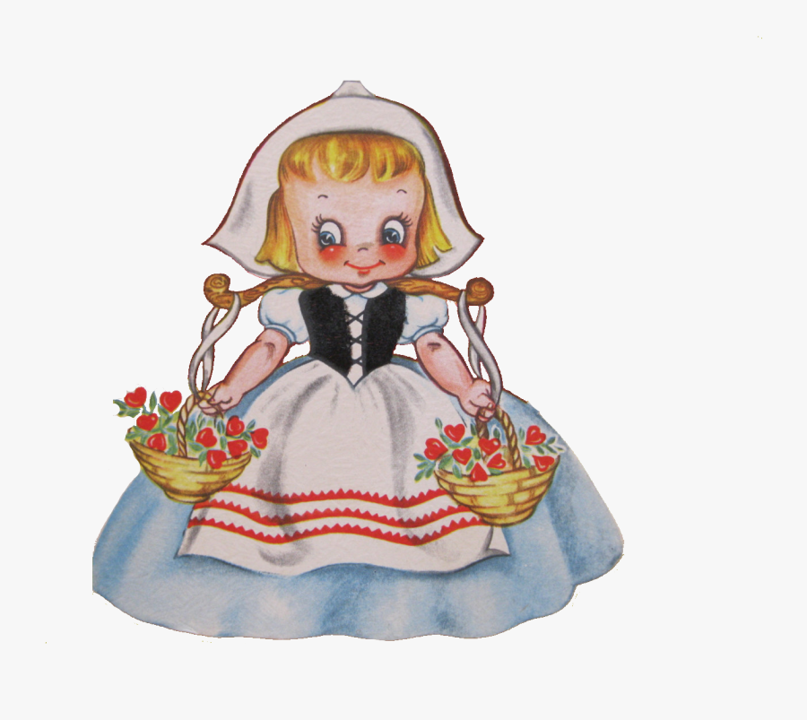 Dutch Girl Clipart - Cliparts Holland Kids Png, Transparent Clipart