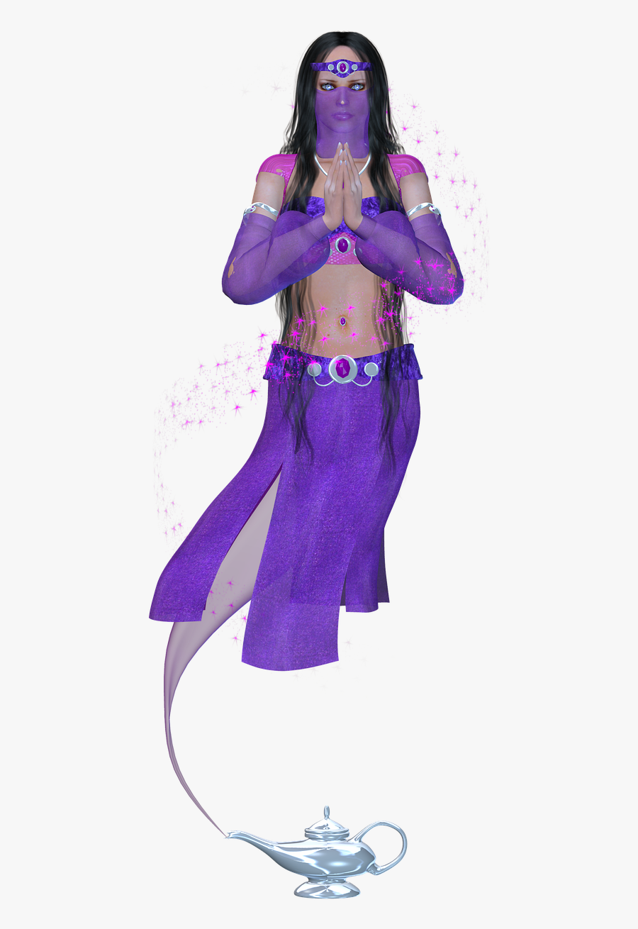 Genie Aladdin Lamp Free Picture - Jin Aladin Png, Transparent Clipart