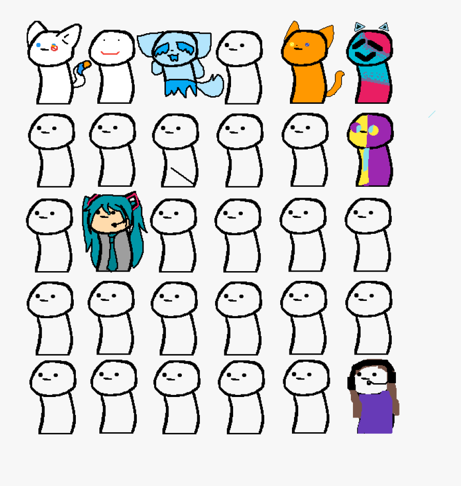 I Drew The Purple Shirt Girl - Drawing, Transparent Clipart