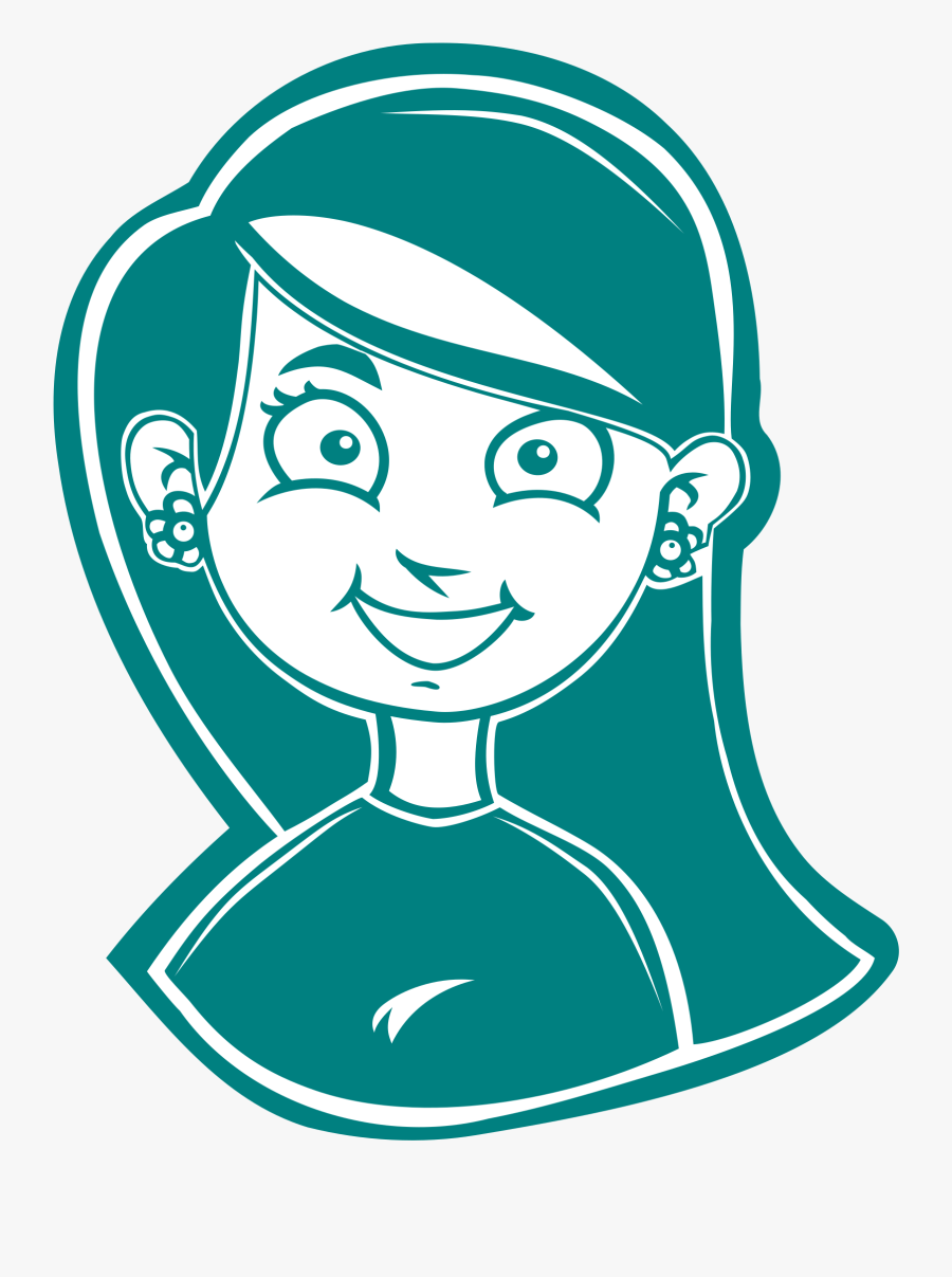 Smiling Girl White For T-shirt 2 Clip Arts - Myers Briggs Isfj, Transparent Clipart