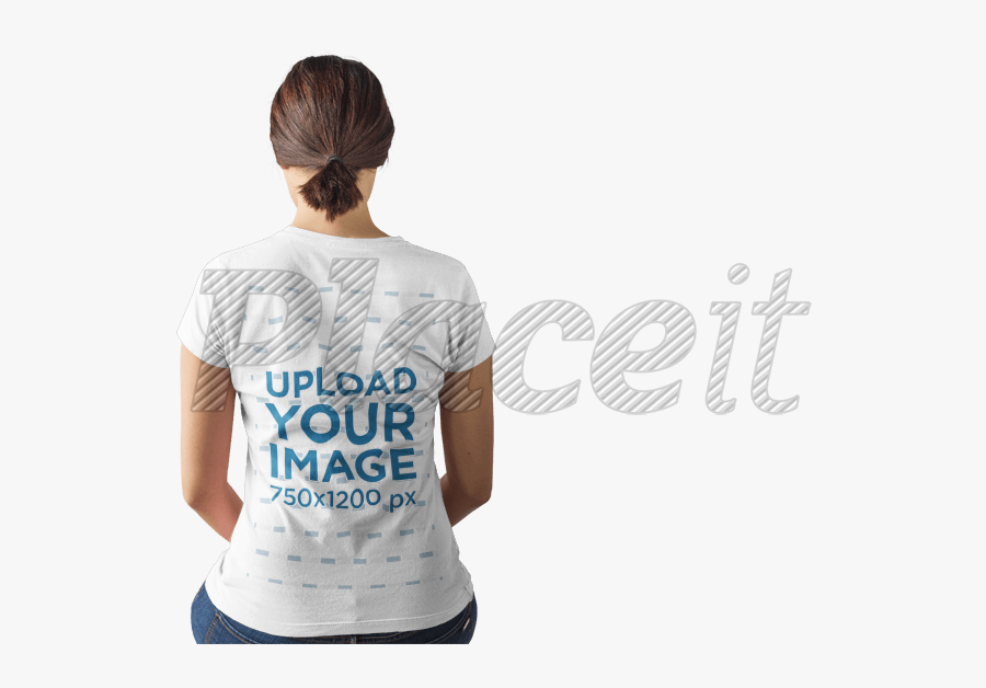 Clip Art Girl Wearing Tshirt - Girl, Transparent Clipart