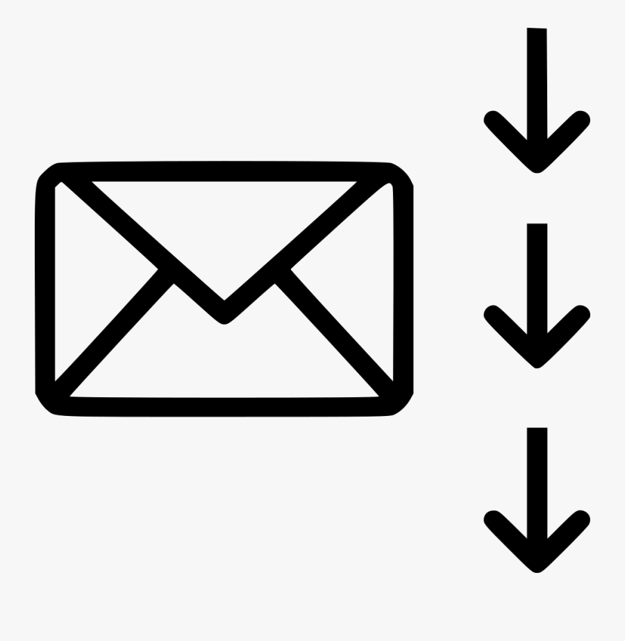 Mail Letter Envelope Down Download Comments - Email Png, Transparent Clipart