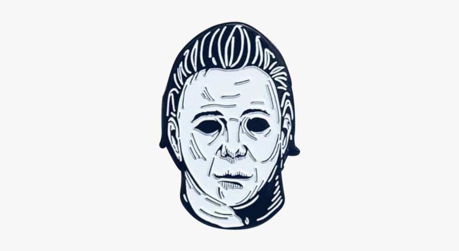 Michael Myers Pin Shittty Stufff - Sketch, Transparent Clipart